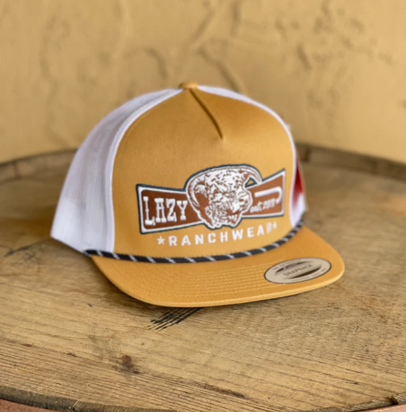 Lazy J Ranch Wear Cap - Banner Cap Mustard