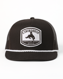 Cinch - Brown Patch with White Rope Cap