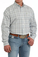 Cinch Men's Western Shirt - White Plaid (MTW1105860)
