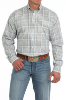 Cinch Men's Western Shirt - White Plaid (MTW1105860)