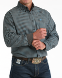 Cinch Men's Western Shirt - Brown Plaid