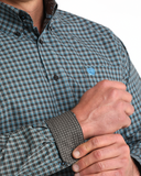 Cinch Men's Western Shirt - Brown Plaid