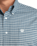 Cinch Men's Western Shirt - Classic Blue Plaid