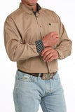 Cinch Men's Western Shirt - Khaki (MTW1106090)