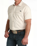 Cinch Men's Western Short Sleeve Shirt - White (MTW1402012)