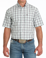 Cinch Men's Western Short Sleeve Shirt - White (MTW1704160)
