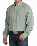 Cinch Men's Arenaflex Western Shirt - Green Geometric (MTW1862041)