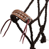 Mule Tape Halter - Leather Diamond Noseband