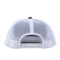 Lazy J Ranch Wear Cap - Maroon & White Bull Trap Patch