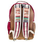 Hooey Ox Backpack Burgundy/Tan Aztec