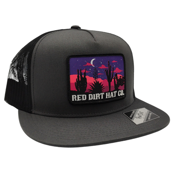 Red Dirt Hat Co - Nightfall Patch Charcoal/Black