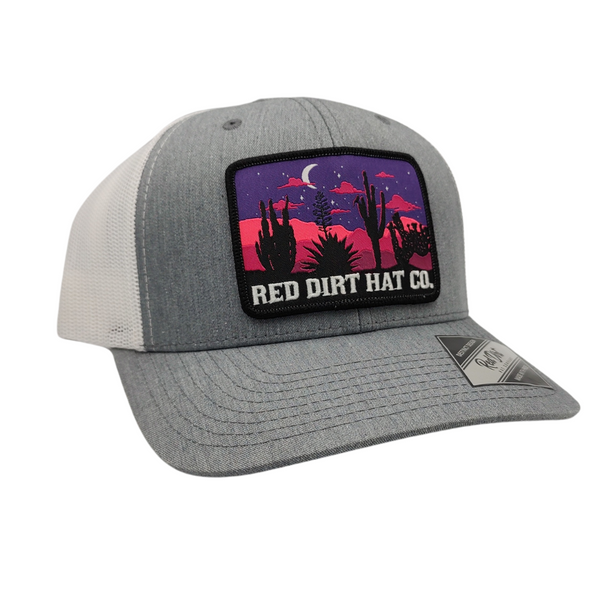 Red Dirt Hat Co - Nightfall Patch Grey/White