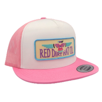 Red Dirt Hat Co - Thunderbird Pink/White