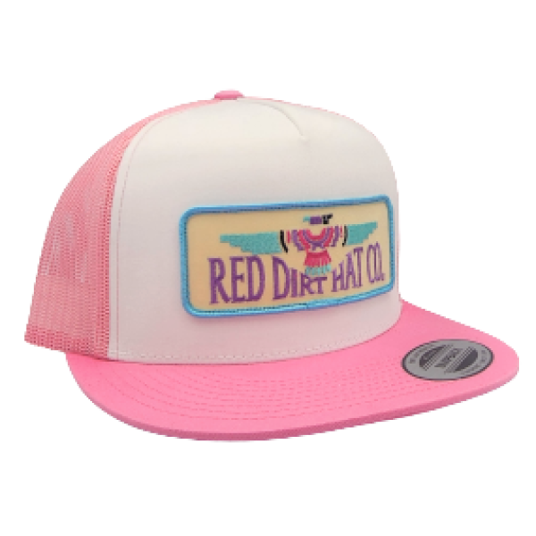 Red Dirt Hat Co - Thunderbird Pink/White
