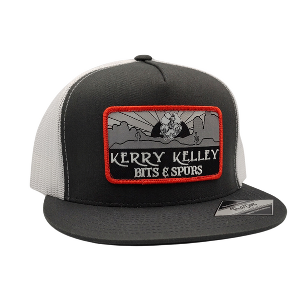 Red Dirt Hat Co - Kerry Kelley Charcoal/White 5 Panel