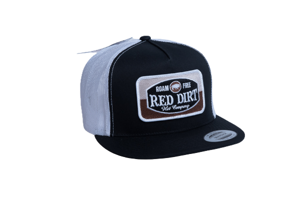 Red Dirt Hat Co - Roam Free Black/White