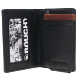 Hooey Smackdown Bifold Money Clip Wallet Black/Brown Patchwork