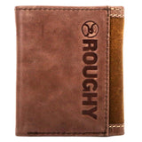 Hooey Roughy Classic - Roughout Brown Leather Trifold Wallet