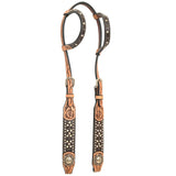 Leather Double Ear Headstall (SE4432)