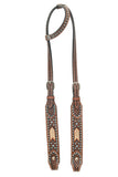 Iris Tack Set -  Rawhide With Turquoise Stone
