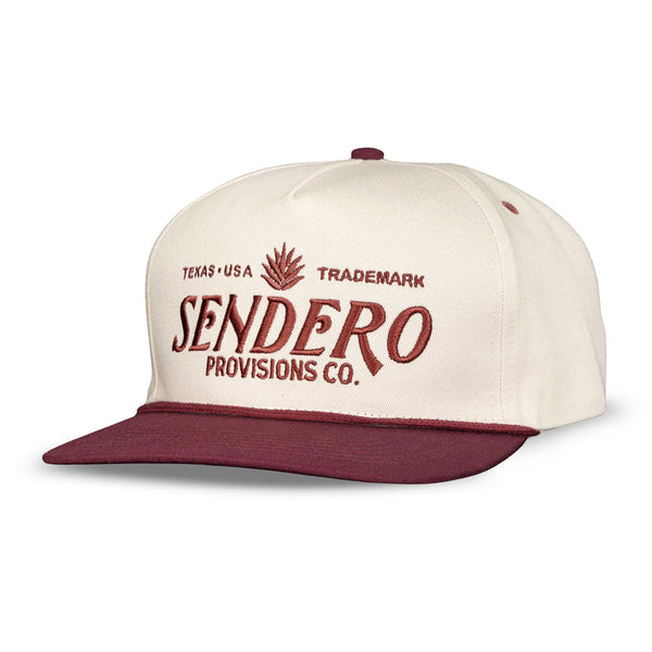 Sendero Provisions Co - Logo Cap Cream/Maroon
