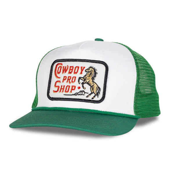 Sendero Provisions Co - Cowboy Pro Shop Hat (White/Green)