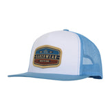 STS Ranchwear - Striped Hexagon Patch (White & Carolina Blue)