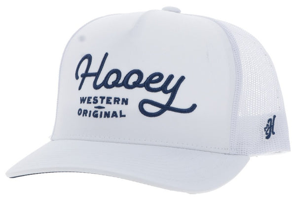 Hooey - OG Hooey Hat White w/Navy Stitching