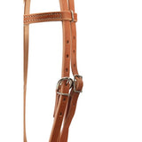 Leather Browband Headstall - Chestnut