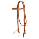 Leather Browband Headstall - Chestnut