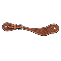 Youth Spur Straps - Spider Stamp