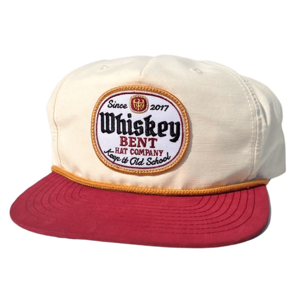 Whiskey Bent Hat Co - Black Label 2.0 Cap (White/ Red)