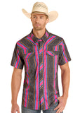 Rock and Roll - Tek Ripstop Stripe Short Sleeve Shirt (BMB3S08684)