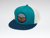 Kimes Ranch The Graduate Trucker Cap - Teal