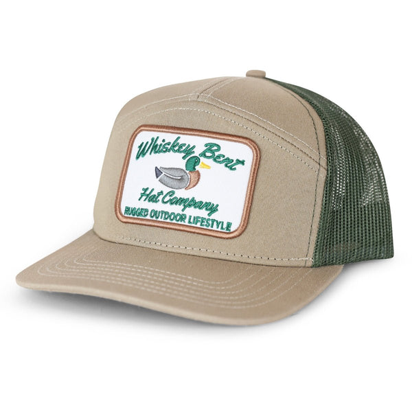 Whiskey Bent Hat Co - Green Head 7-Panel