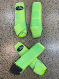 Set Of 4 Ortho Equine Complete Comfort Boots - Key Lime