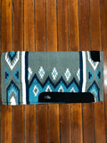 Ortho Equine Saddle Blanket - Pheonix Turquoise & Grey