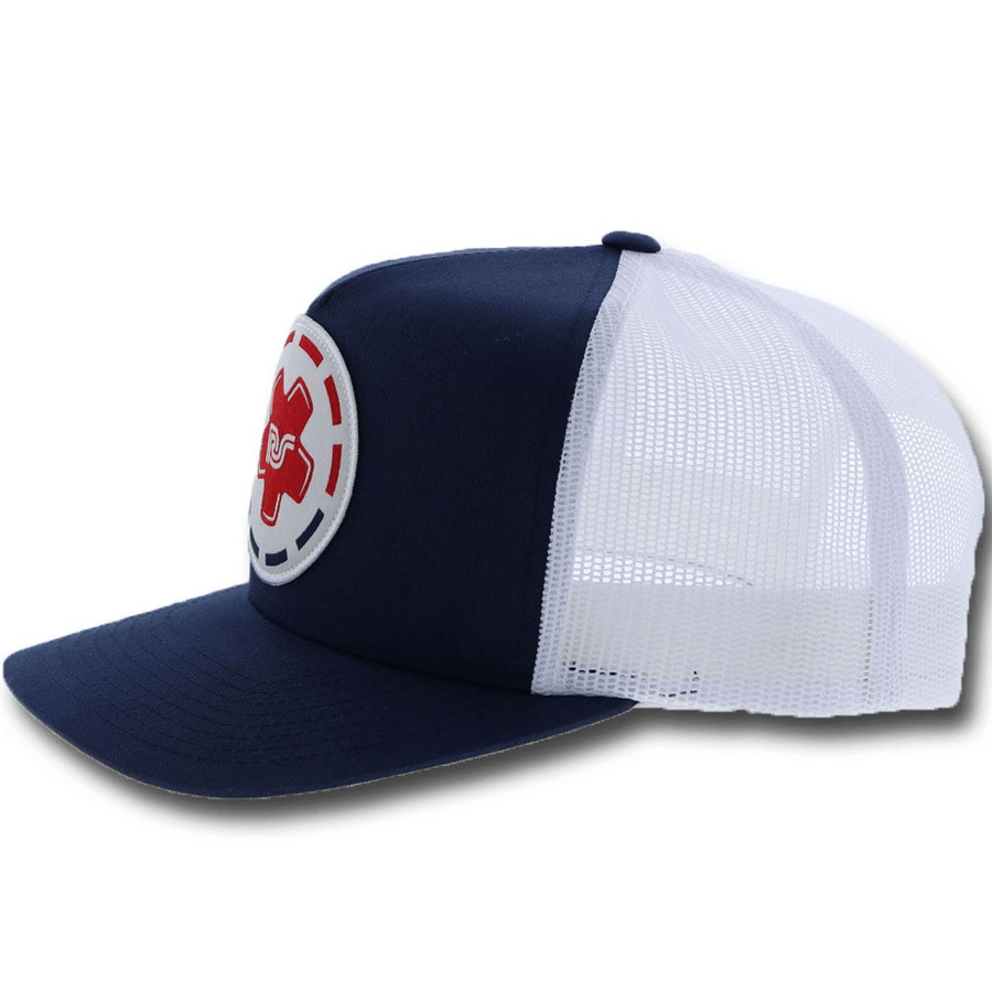 Hooey Cap - Rocker Steiner Navy/White – The Cowboy's Closet
