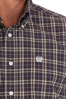 Cinch Men's Western Shirt - Dark Purple Check (MTW1105879)