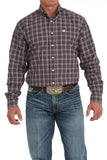 Cinch Men's Western Shirt - Dark Purple Check (MTW1105879)