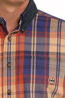 Cinch Men's Western Shirt - Multicolour Plaid (MTW1242003)