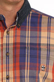 Cinch Men's Western Shirt - Multicolour Plaid (MTW1242003)