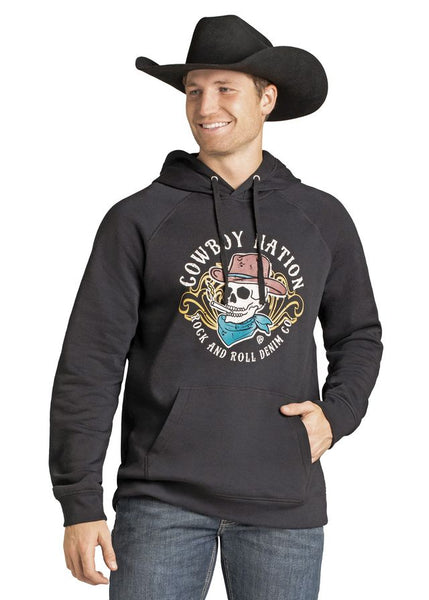 Rock & Roll - Skull Graphic Hoodie (BU94T07447)