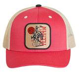 Rock & Roll Denim Co Cap - Raspberry & Tan