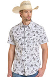 Rock and Roll - Novelty Ropin Short Sleeve Shirt (BMN3S08302)