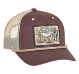 Rock & Roll Denim Co Cap - Brown & Tan