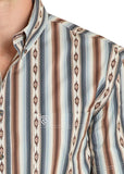 Rock and Roll - Serape Stripe Short Sleeve Shirt (BMB3S08306)