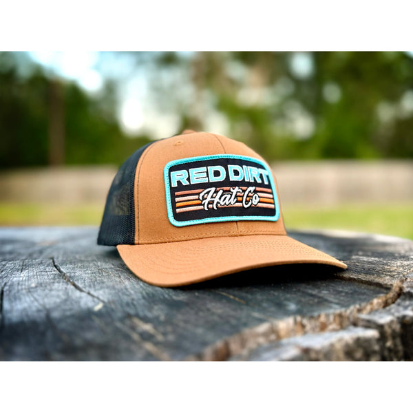 Red Dirt Hat Co - Between The Line Caramel/Black