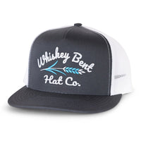 Whiskey Bent Hat Co - Troubador Cap (Charcoal/White)