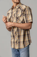Kimes Ranch - Wabasa Short Sleeve Dress Shirt (Gold)